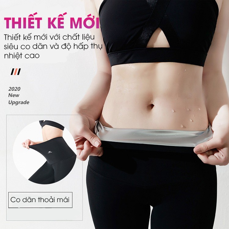 Quần Legging, Quần Tập Gym Tan Mỡ Bụng Kích Thích Đổ Mồ Hôi Giảm Cân Nhanh Chóng - 0407