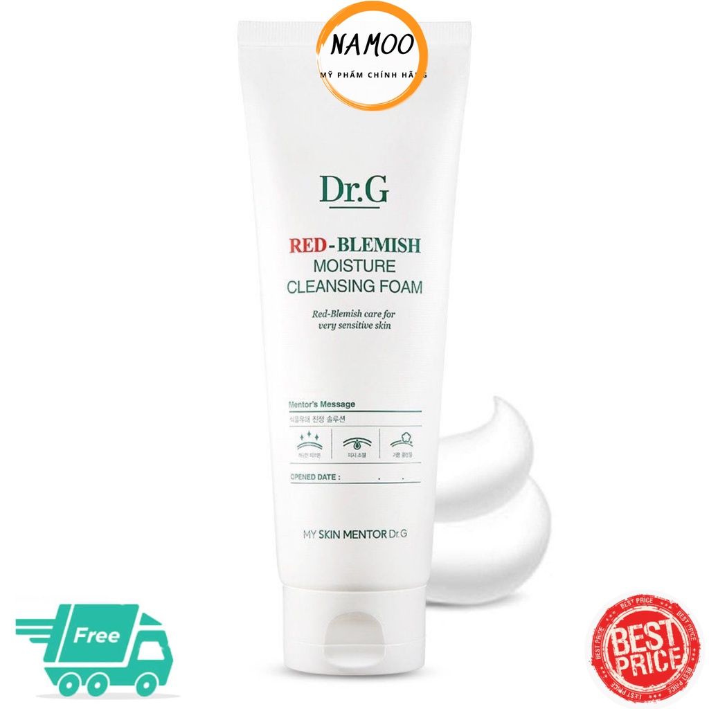 Sữa rửa mặt Dr G Red Blemish Moisture Cleansing Foam