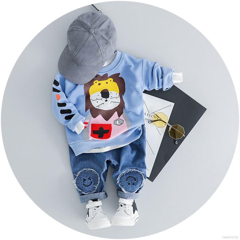 Set áo thun + quần jeans thời trang dành cho bé