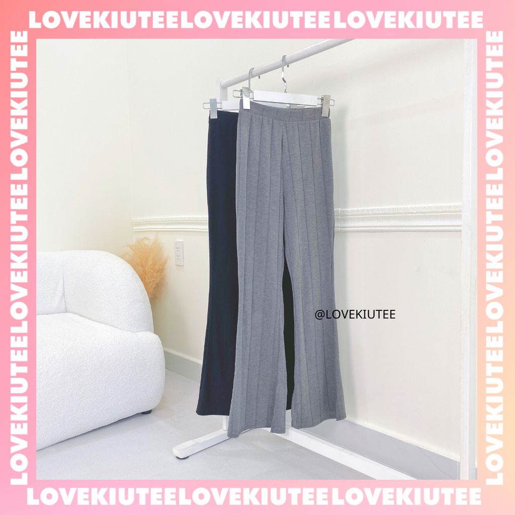 [Mã BMLT35 giảm đến 35K đơn 99K] Quần dài ống loe Adriana Flare Pant vải thun gân co dãn có size dành cho nữ LOVEKIUTEE