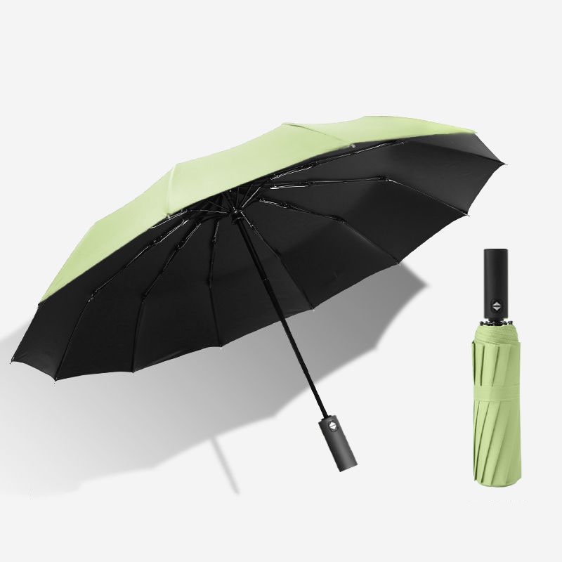 Dù Xếp Tự Động Cỡ Lớn Che Nắng Keo Chống Nắng Màu Đen Cho Nam Và Nữ
