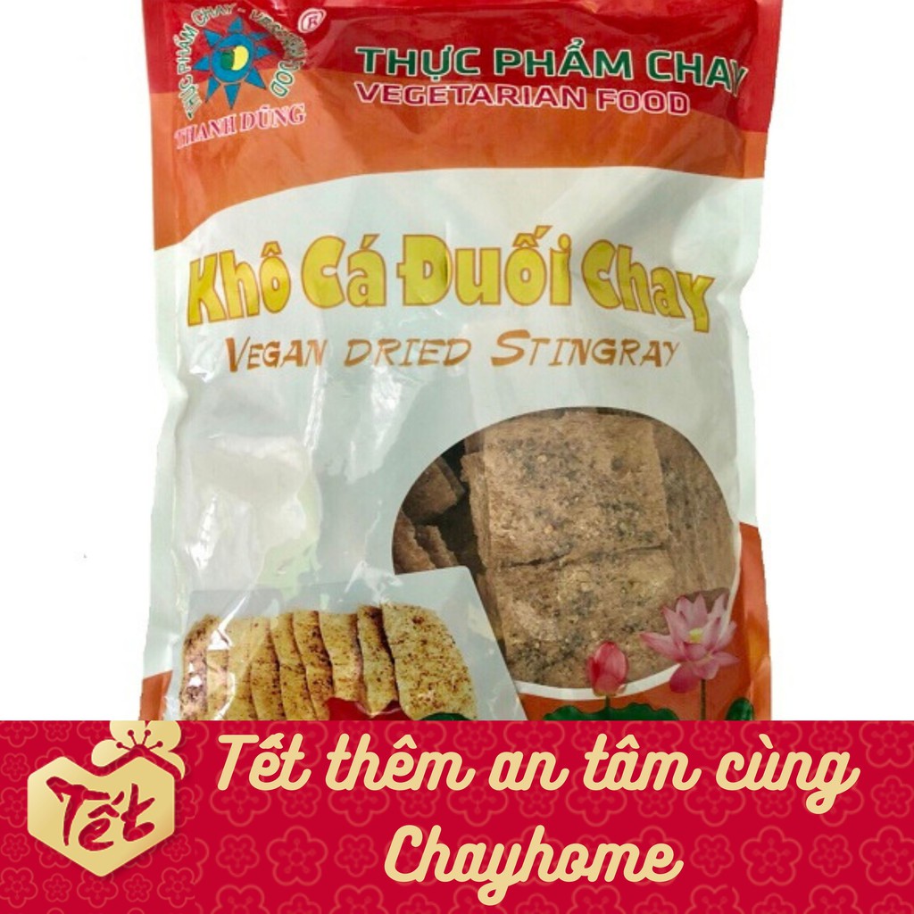 Khô cá đuối chay Thanh Dũng - 500g Thơm giòn tự nhiên - Chayhome - Thực phẩm chay + Tặng Khô MỰC chay cho đơn 299k