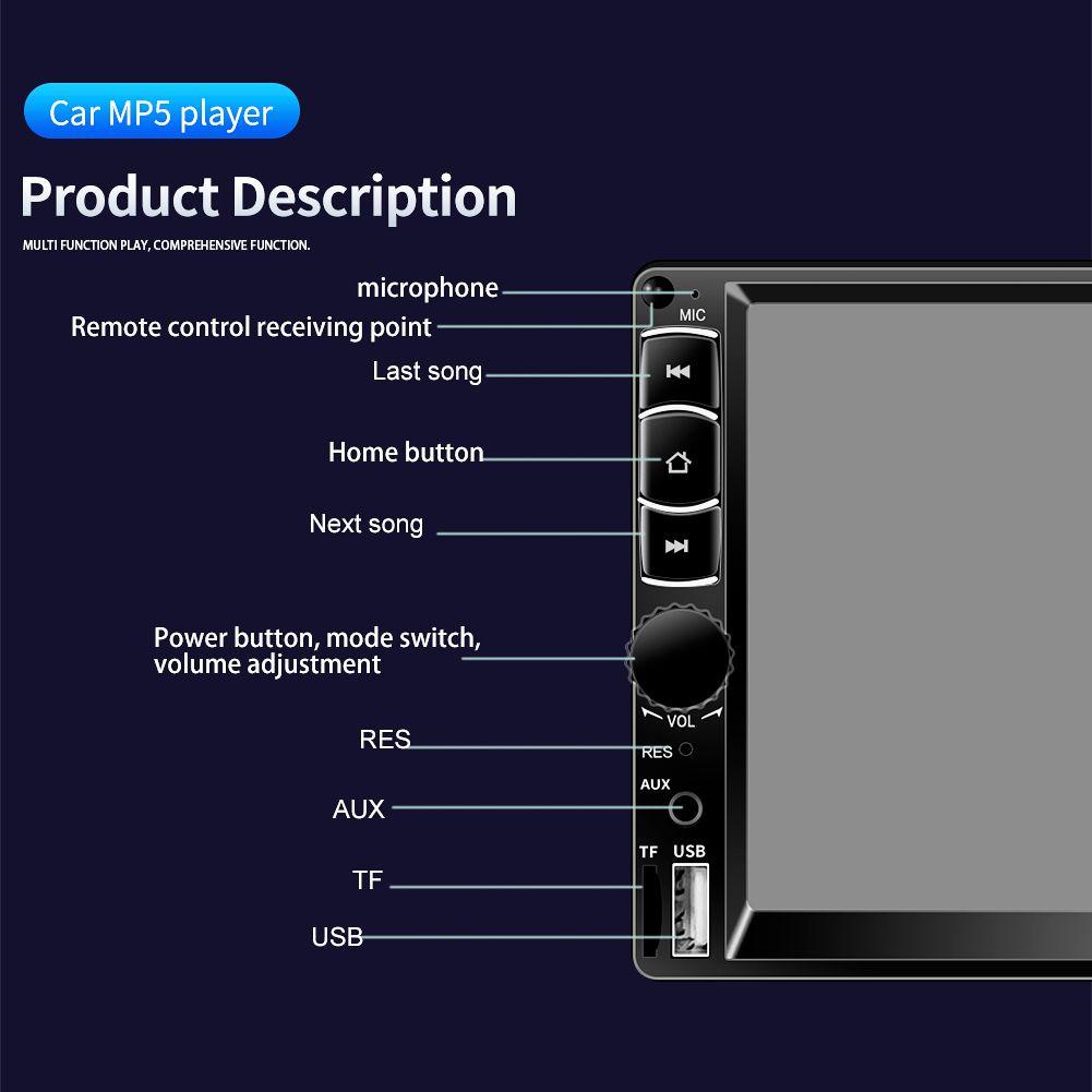 Máy Nghe Nhạc MP5 BTLIMER Có Camera Gắn Kính Chiếu Hậu Xe Hơi