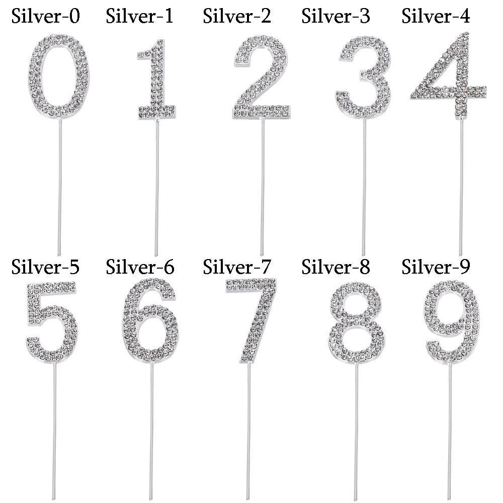 Topper Cắm Bánh Kem Chữ Số 0-9 &quot;Trang Trí Tiệc Cưới Sinh Nhật