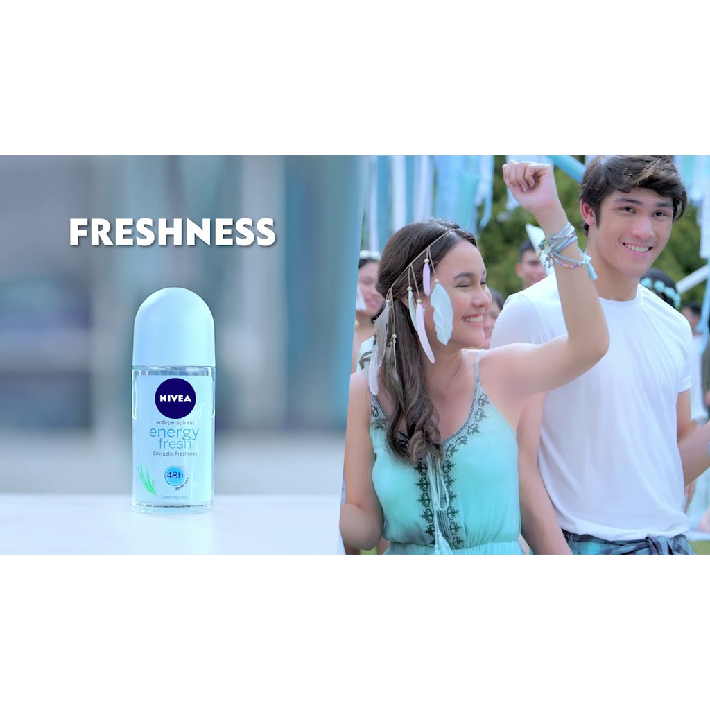 Lăn Ngăn Mùi Nivea Nivea Energy Fresh - Tươi Mát Mịn Màng 50ml