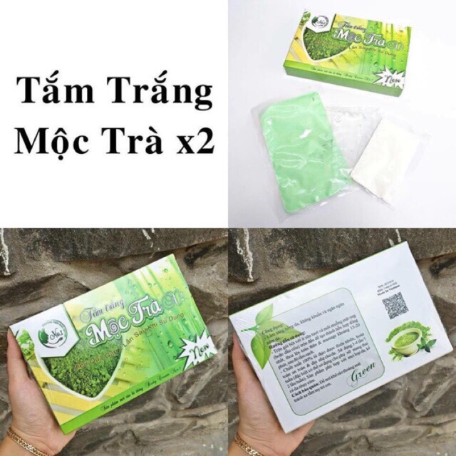 Tắm trắng mộc trà x2