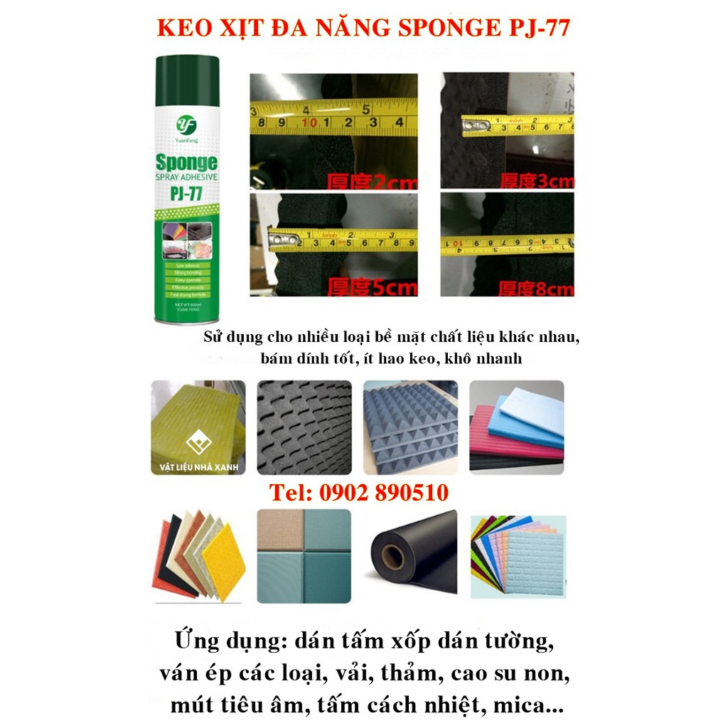 (GIÁ SỐC) Keo dán đa năng dạng xịt PJ77