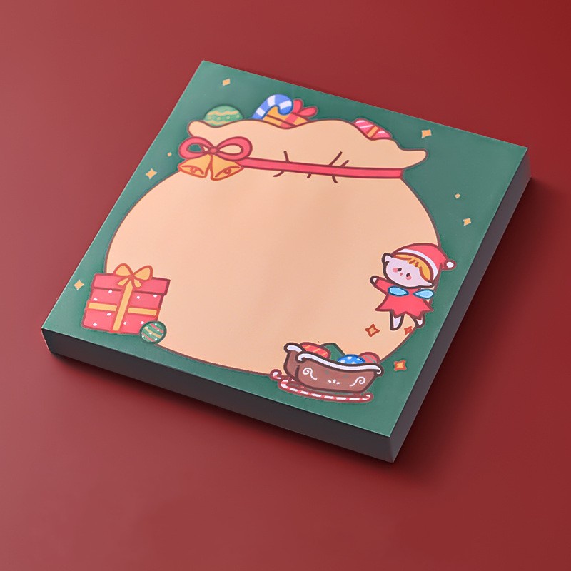 Set 50 Giấy Ghi Chú Họa Tiết Giáng Sinh Dễ Thương