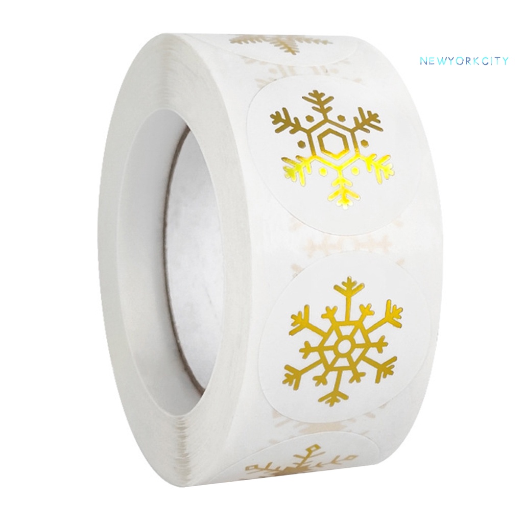 1 Cuộn Miếng Dán Niêm Phong Tự Dính Họa Tiết Tinh Tế Dễ Sử Dụng Cho Giáng Sinh
