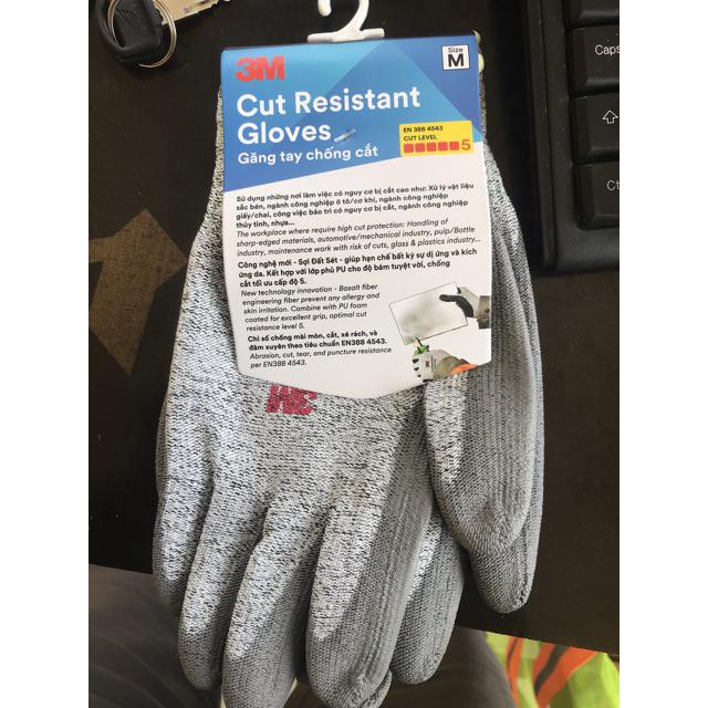 GĂNG TAY CHỐNG CẮT 3M CẤP ĐỘ 5 CUT RESISTANT GLOVES SIZE M