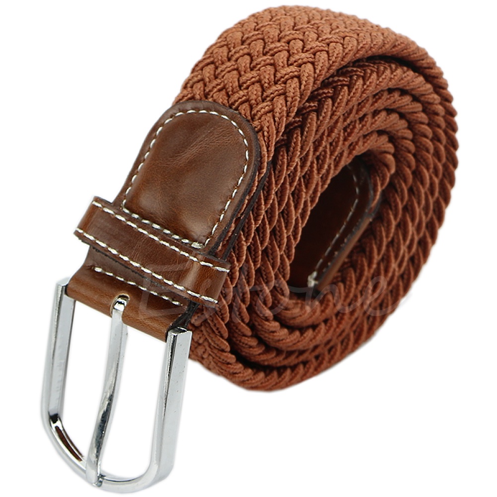 Thắt Lưng Đan Len Bản Rộng Màu Trơn Co Giãn Phong Cách Vintage Cho Nữ