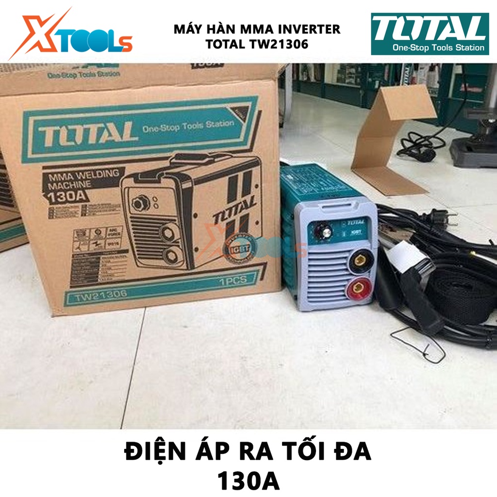 Máy hàn điện tử TOTAL TW21306 Máy hàn điện tử Inverter MMA 220-240 V ~ 50-60 Hz,kết nối các chi tiết kim loại