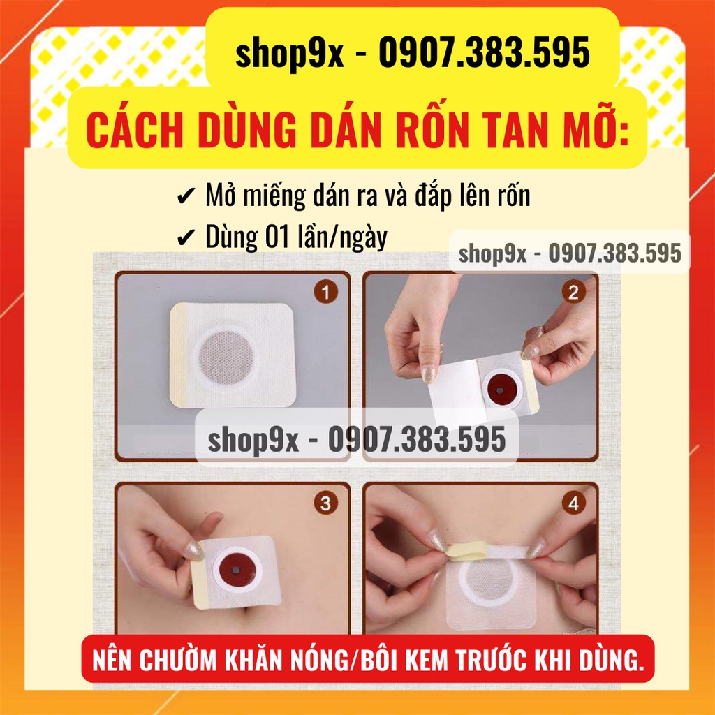 40 Miếng Dán Rốn Giảm Béo Giảm Cân Đốt Cháy Mỡ Thừa Đông Y Hiệu Quả (có bán lẻ)