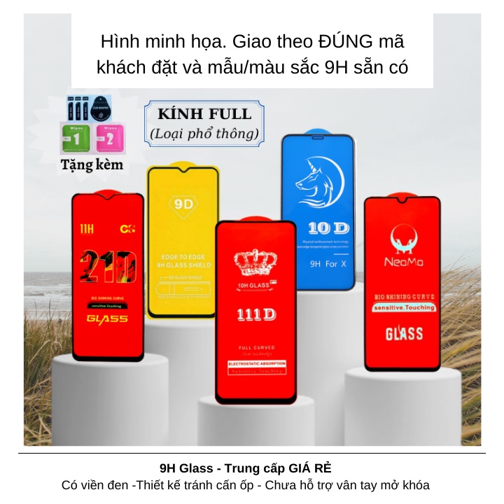 Kính cường lực Xiaomi Poco X3 NFC Pro GT X4 Pro GT Full màn hình màn trong suốt độ bền cao có tặng bộ dán [OG]