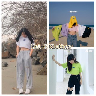 Áo croptop ❤️freeship❤️áo croptop ngắn tay cổ tròn dưới 65kg "davies"