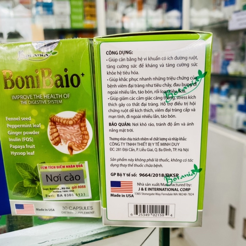✅ [Chính Hãng] BoniBaio bổ sung vi khuẩn có lợi, hỗ trợ cân bằng hệ vi sinh đường ruột và tăng cường sức khoẻ hệ