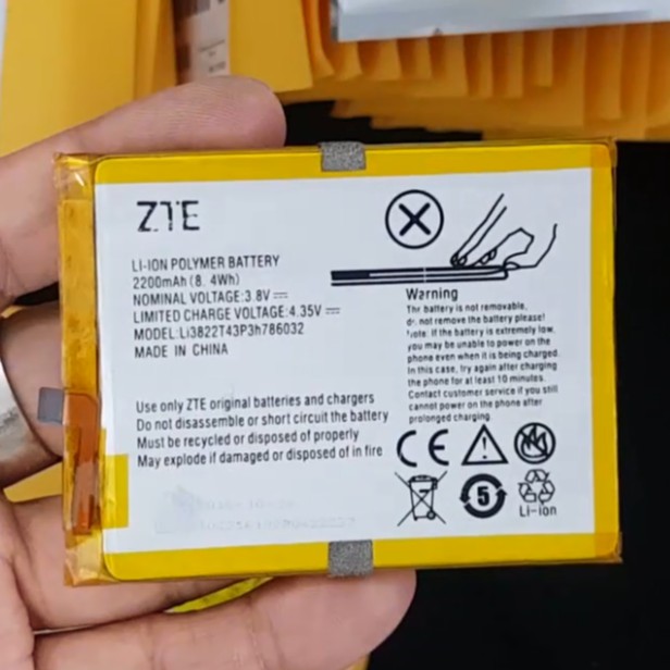 Pin zin cho ZTE Blade V6 (Li3822T43P3h786032) - 2200mAh