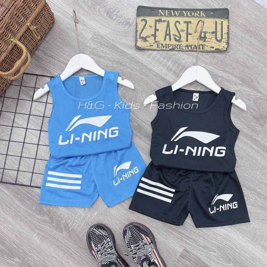 Bộ thể thao thông hơi li ning cho bé