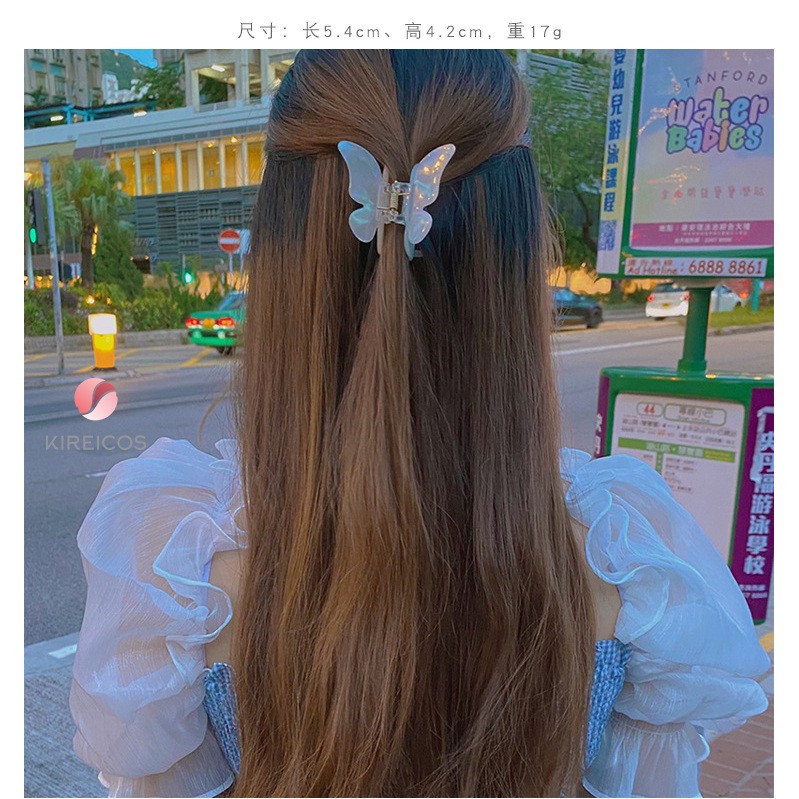 Kẹp Tóc Gấp Tóc Hình Bướm 3D Loại To Nhiều Màu Siêu Xinh