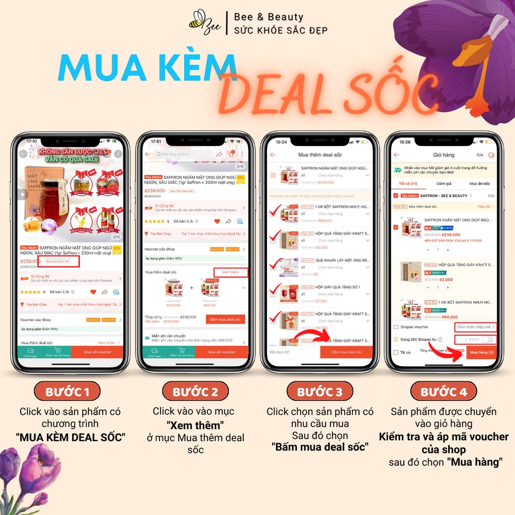 SAFFRON ĐÔNG TRÙNG HẠ THẢO NGÂM MẬT ONG