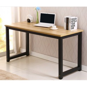 Bàn làm việc, bàn học, mặt gỗ tự nhiên, chân sắt sơn tĩnh điện dùng cho văn phòng, học bài, để máy tính