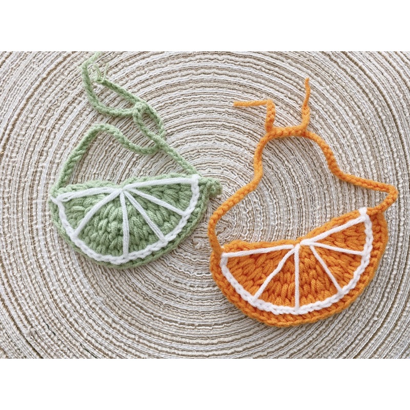 Vòng cổ chó mèo - Yếm cam 🍊 và chanh 🍋