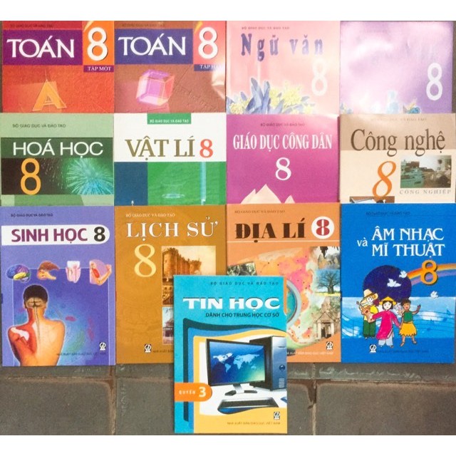 Bộ sách giáo khoa lớp 8 - 13 quyển | BigBuy360 - bigbuy360.vn