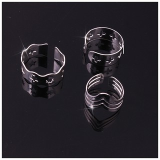 Sét 3 chiếc nhẫn màu trắng