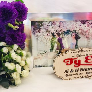 Set  khung ảnh trang trí tiệc cưới