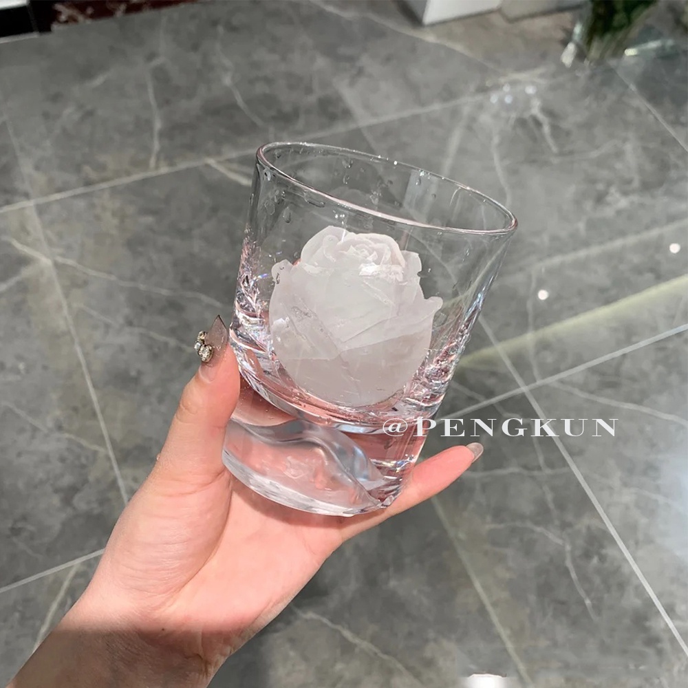 Khuôn làm đá viên/nến/sáp hình hoa hồng/hình tròn lớn handmade bằng silicone