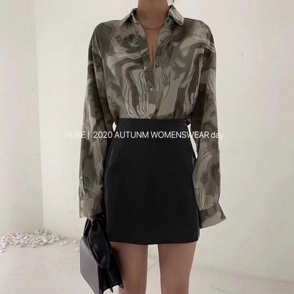 Áo Sơ Mi Dài Tay In Họa Tiết Xinh Xắn Dành Cho Nữ