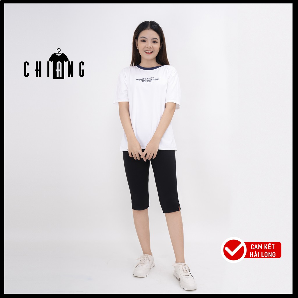 Quần Legging Lửng Qua Gối Vạch Đỏ CHIANG Chất Umi Co giãn mềm mịn thoáng mát không xù lông F13 | BigBuy360 - bigbuy360.vn