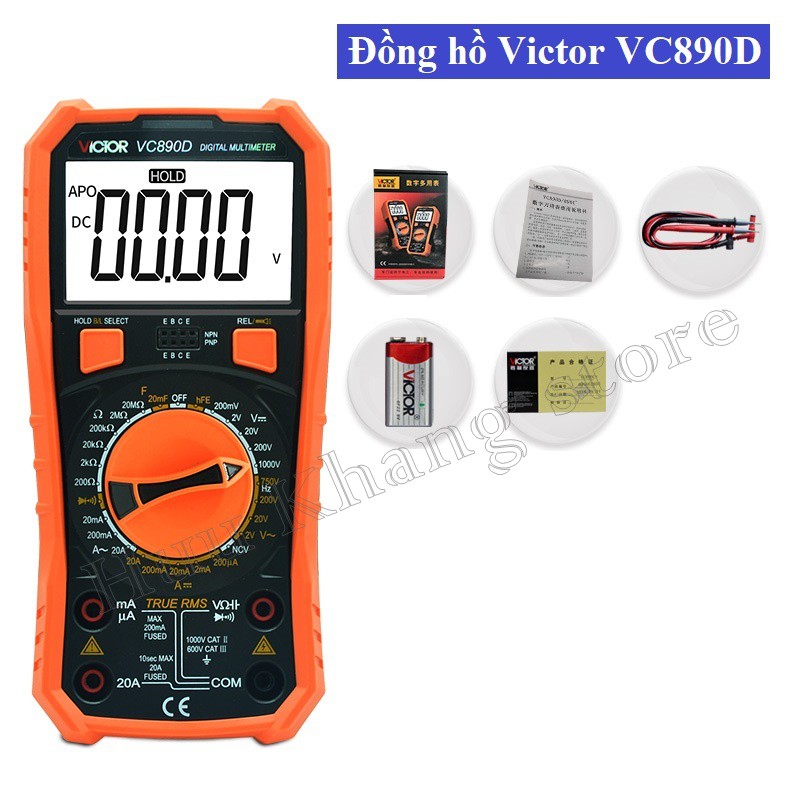 Đồng hồ vạn năng hiện thị số Victor VC890D Chính hãng