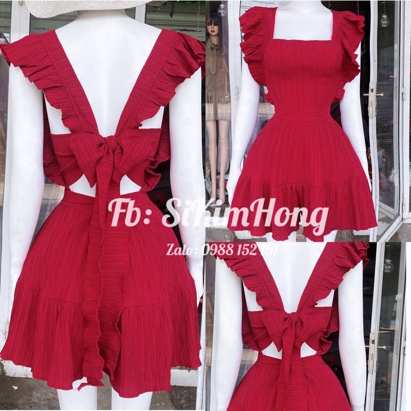 [Mã FAMARAL1 giảm 10K đơn 50K] Đầm jump nơ buộc sau lưng dễ thương Mã_324(Ảnh shop chụp 100%) | BigBuy360 - bigbuy360.vn