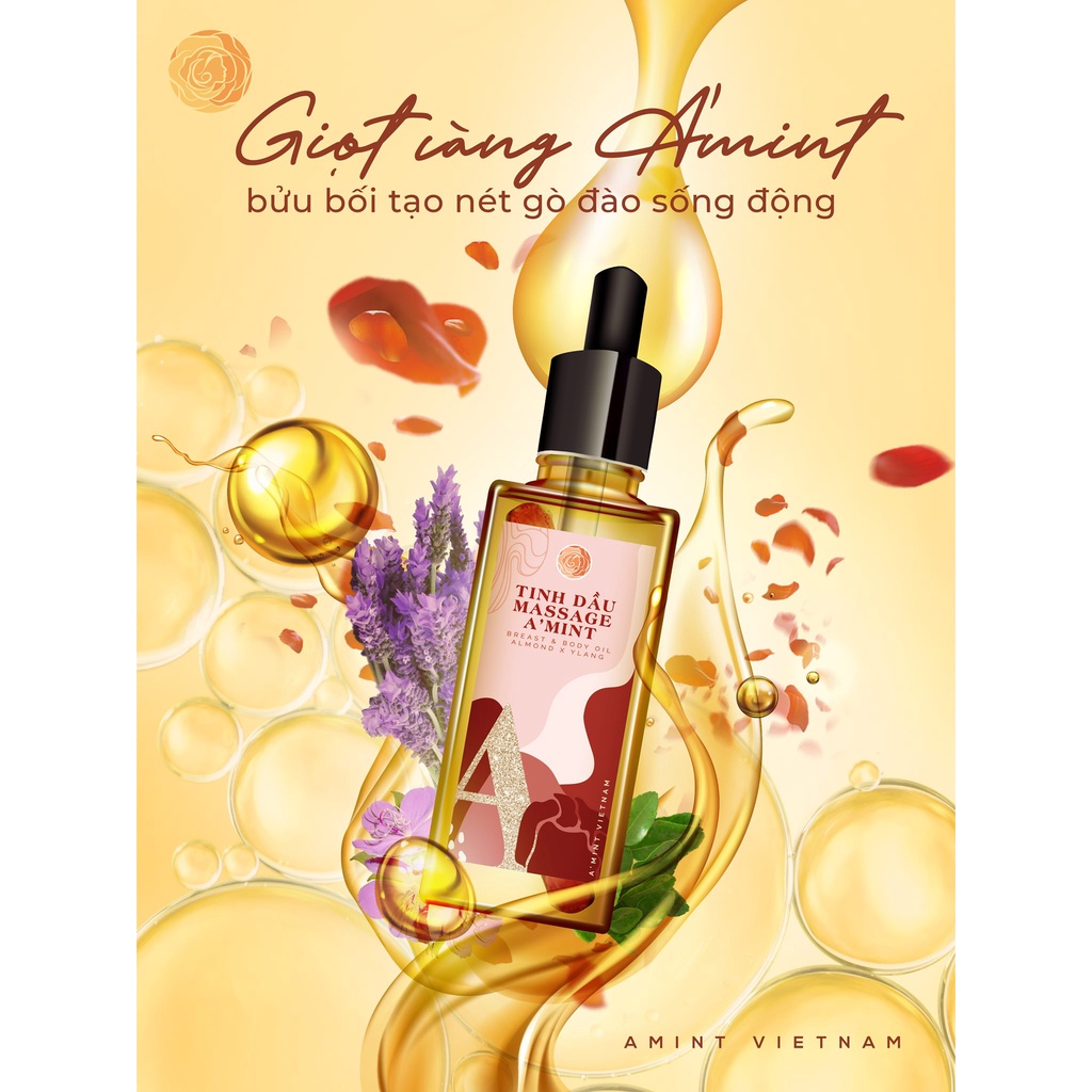 Tinh dầu Massage TV1 Amint (Tặng kèm video hướng dẫn ấn huyệt) | BigBuy360 - bigbuy360.vn