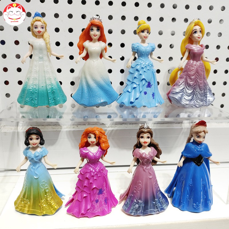 Bộ Búp Bê Công Chúa Trong Phim Frozen (8 Cái)