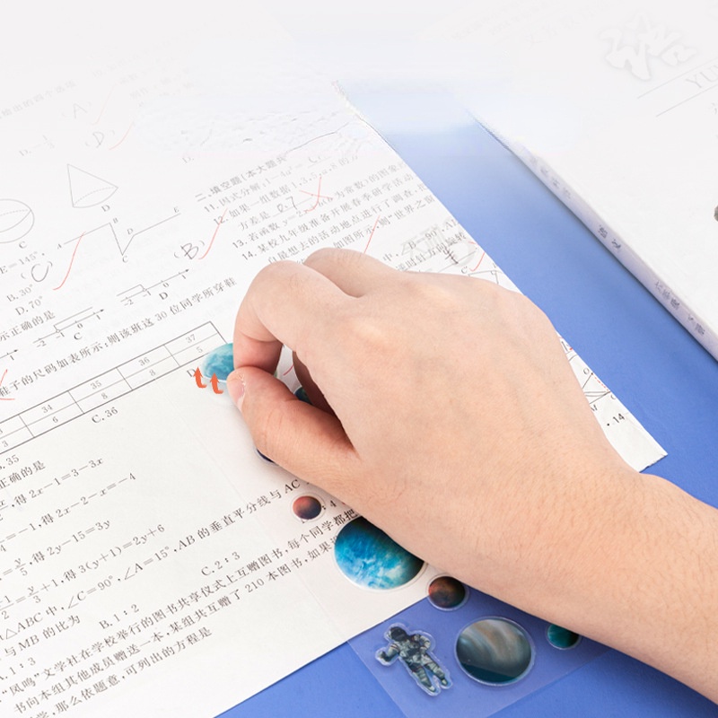 Miếng Dán Trang Trí Hình Hành Tinh Hoạt Hình Deli 25919 Dành Cho Học Sinh Mẫu Giáo