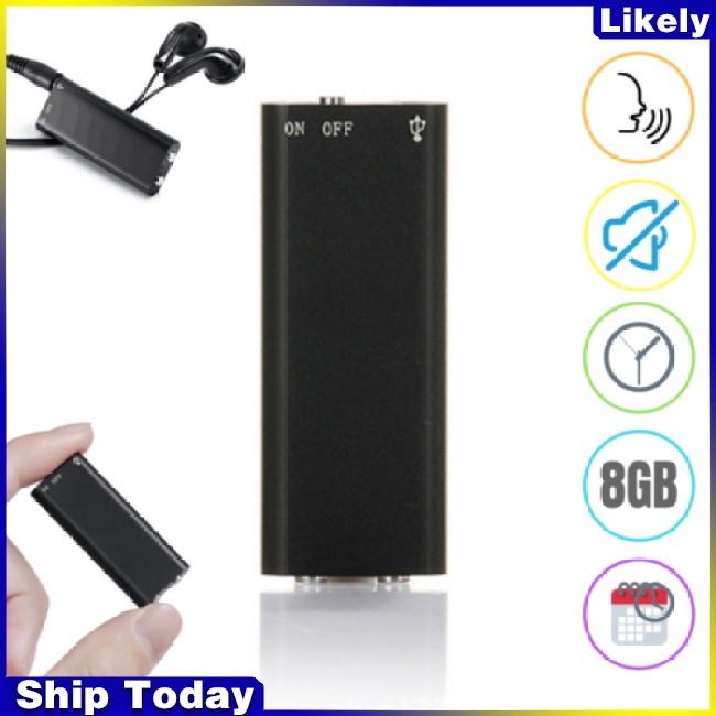 Máy Ghi Âm Mini 96 Giờ 8GB Chuyên Dụng