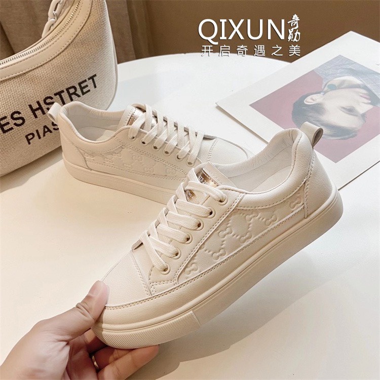 Giày thể thao nữ màu trắng trơn👟Freeship extra 👟 Giày Quảng Châu Xịn màu Trắng