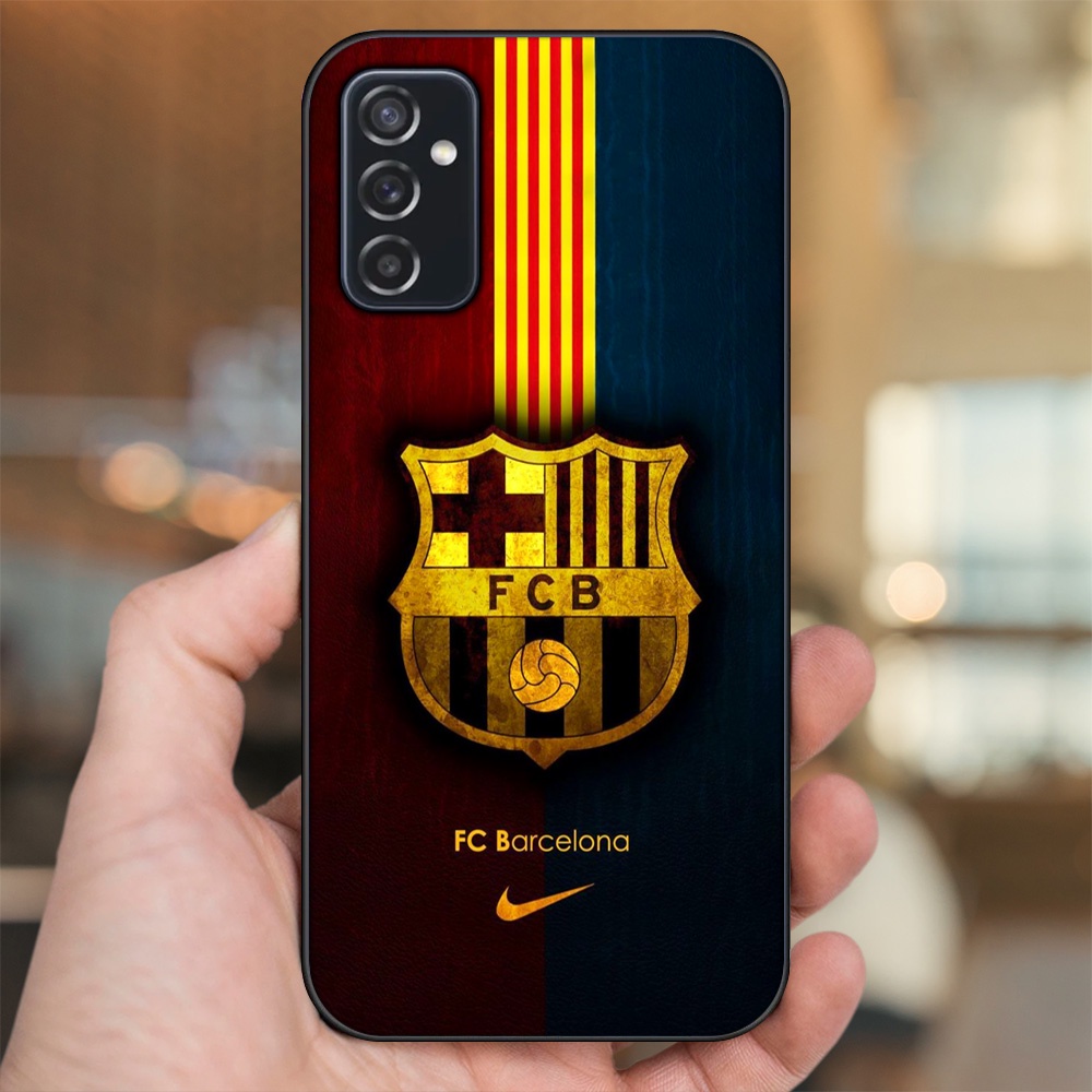 Ốp lưng Samsung M52 viền đen in hình Barcelona Barca