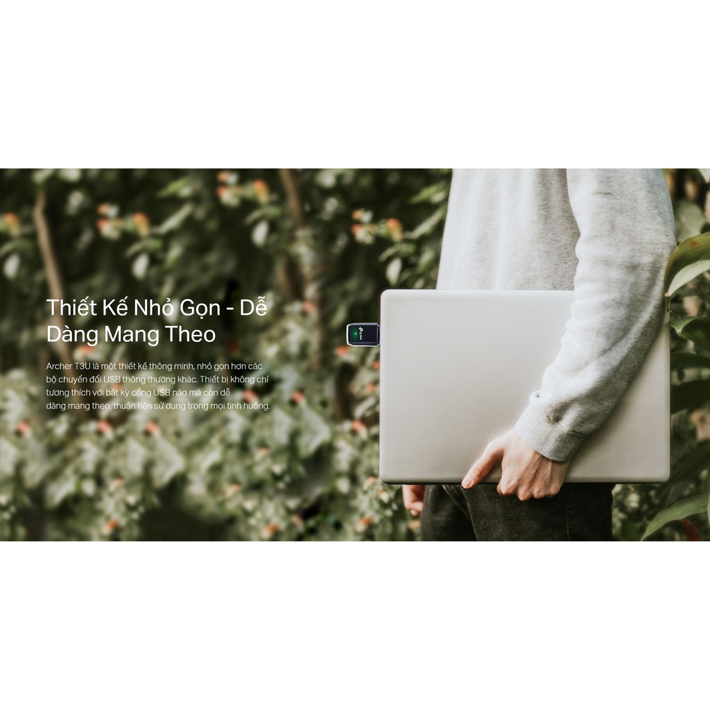 Bộ Thu Wifi TP-Link Archer T3U MU-MIMO Mini AC1300 Băng Tần Kép - Cổng USB 3.0 - Hàng Chính Hãng | BigBuy360 - bigbuy360.vn