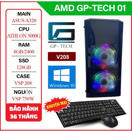 AMD GP-TECH 01 - Mainboard A320/ CPU ATHLON 3000G