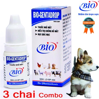 Combo 3 chai thuốc nhỏ mắt bio gentadrop 10ml - 79225