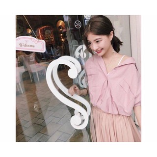 Sơ mi oversize 2 túi với form đẹp