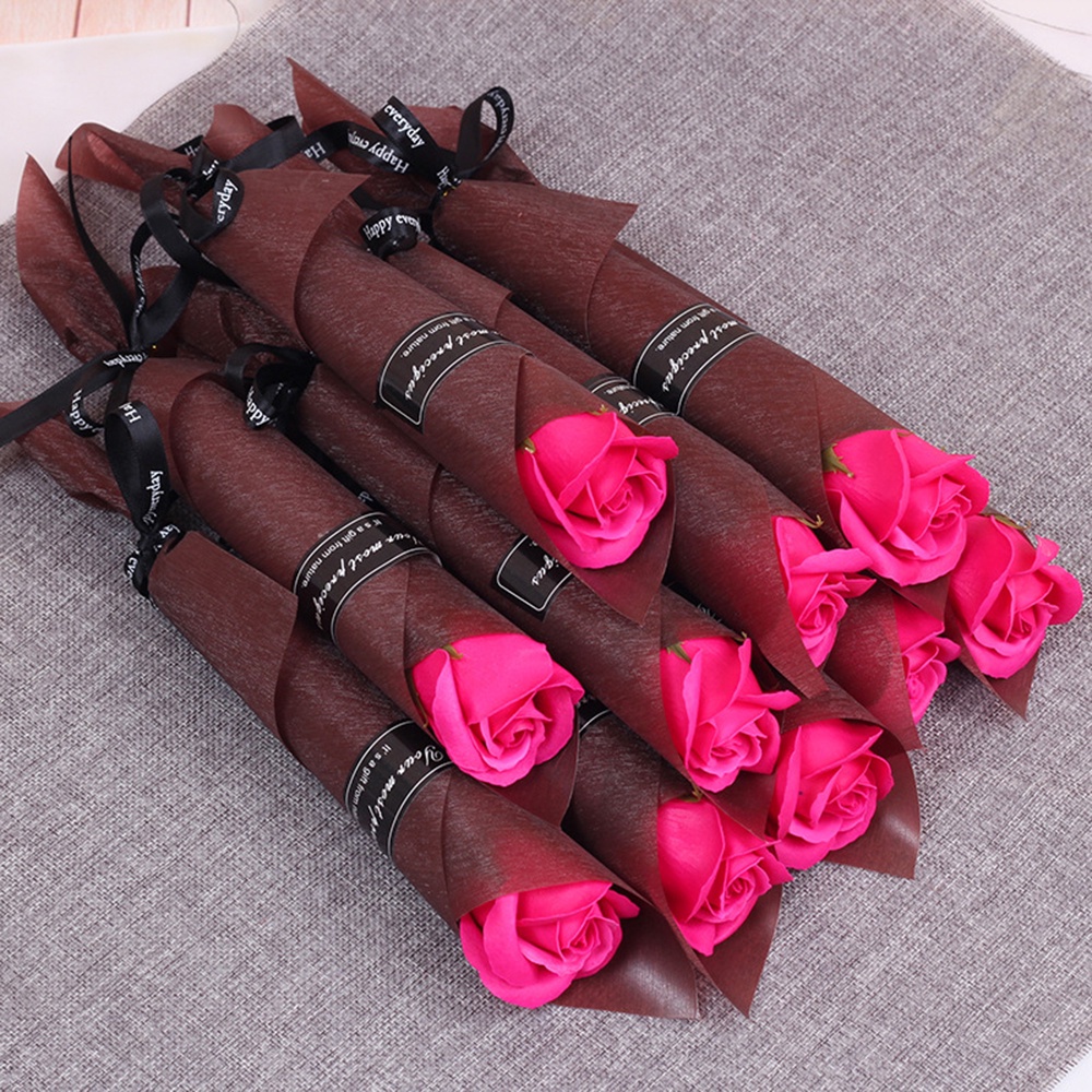 Hoa hồng sáp 6 màu sắc tùy chọn làm quà tặng thời trang cho nữ