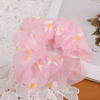 Dây buộc tóc Scrunchies hoa cúc