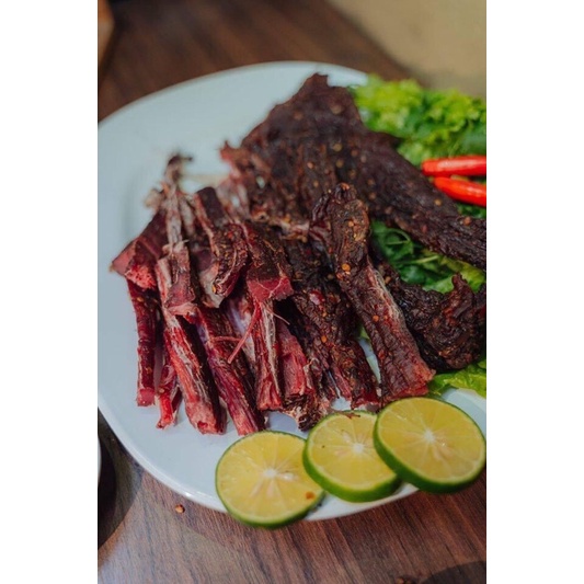 Thịt Bò Gác Bếp Tây Bắc trọng lượng 1Kg, 0,5Kg Thơm Ngon Chuẩn Vị Mường Then ✅ TẶNG CHẨM CHÉO ✅ | BigBuy360 - bigbuy360.vn