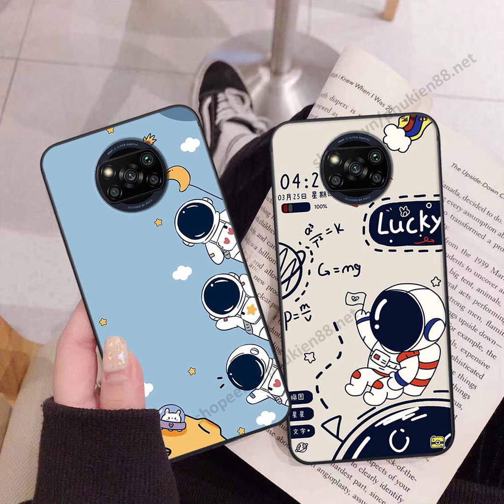 Ốp lưng Xiaomi Poco X3 / Poco X3 Pro hình phi hành gia, roro jump, điện tử dễ thương - Giá rẻ tốt nhất