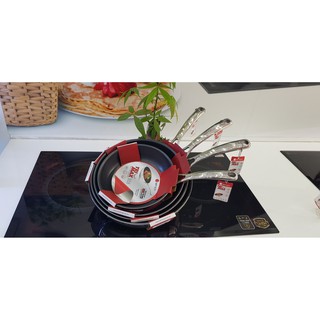 Chảo Inox Chống Dính Elmich 2 Lớp Đáy Liền Tri-Max Size : 20cm-24cm-26cm-28cm, 3737, 3738, 3739, 3740