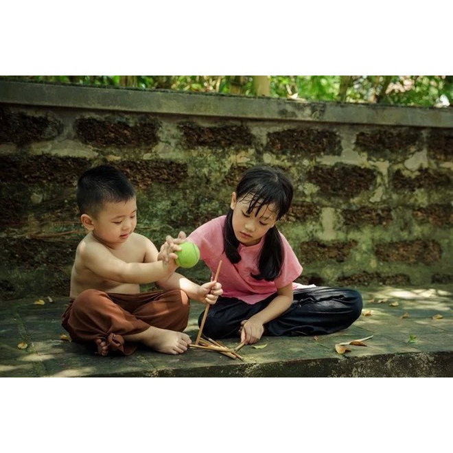 Bộ que và bóng Chơi Chuyền, chơi Banh Đũa - Đồ chơi dân gian.